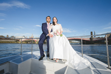 Wedding Photographer for a Thames River Cruise